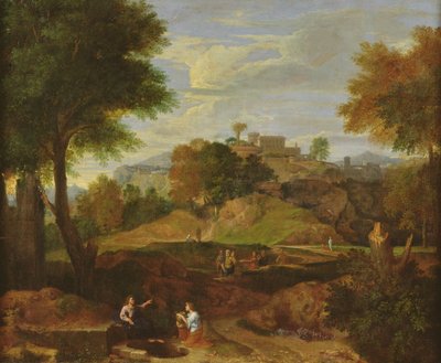 Klassiek landschap door Jean Francois, the Younger Millet